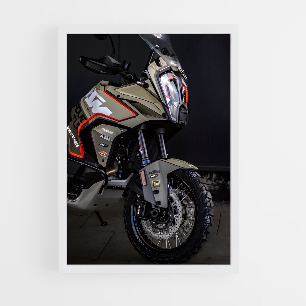 Poster extraordinaire aventure super r – affiche KTM Moto (vue 3)